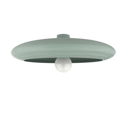 UFO Plafondlamp, 1xE27, metaal, groente iceberg, D.60cm
