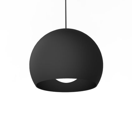 JOE Hanglamp, 1X E27, metaal, zwart mat, D.25cm