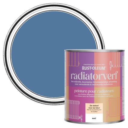 Rust-Oleum Peinture pour Radiateur, Finition Mate - Soie Bleue 750ml