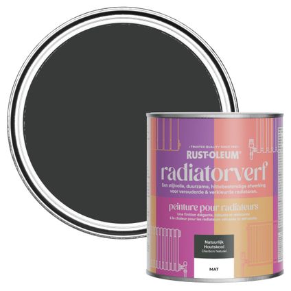 Rust-Oleum Radiatorverf Mat - Natuurlijke Houtskool 750ml