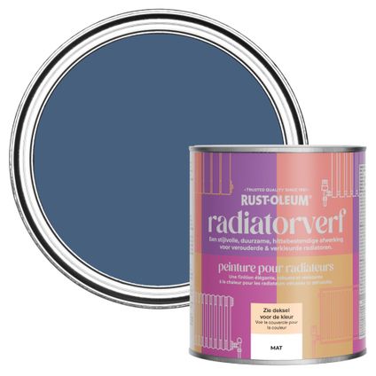 Rust-Oleum Radiatorverf Mat - Inktblauw 750ml