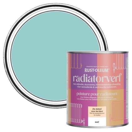 Rust-Oleum Peinture pour Radiateur, Finition Mate - Bleu vert 750ml