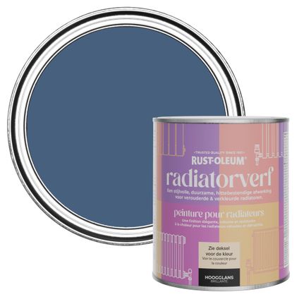 Rust-Oleum Peinture pour Radiateur, Finition Brillante - Encre Bleu 750ml