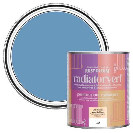 Rust-Oleum Radiatorverf Mat - Korenbloemblauw 750ml