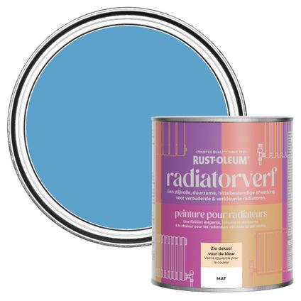 Rust-Oleum Radiatorverf Mat - Ceruleumblauw 750ml
