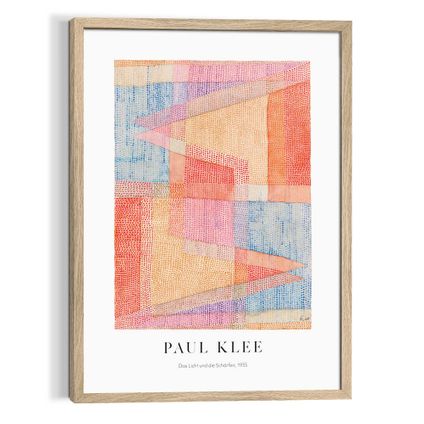 Schilderij Paul Klee - Het licht en de scherpte - Art Frame 50x70 cm MDF Bont