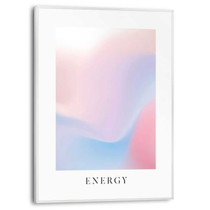 Schilderij Energy Artprint - Slim Frame 30x40 cm MDF Roze