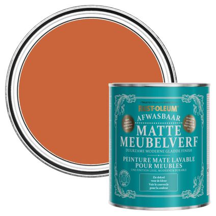 Rust-Oleum Afwasbare Matte Meubelverf - Chai Thee 750ml