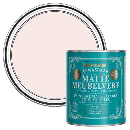 Rust-Oleum Afwasbare Matte Meubelverf - Porselein Roze 750ml