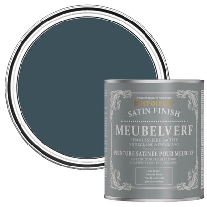 Rust-Oleum Meubelverf Zijdeglans - Avondblauw 750ml