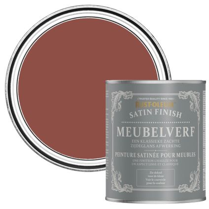 Rust-Oleum Peinture pour Meubles Finition Satinée - Rouge Brique 750ml