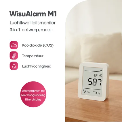 WisuAlarm M1 CO2 meter - Mesureur de la qualité de l'air 3