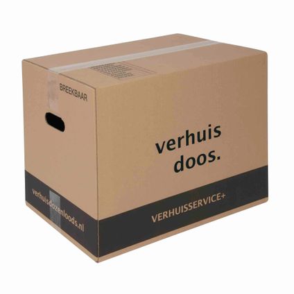 Cartons de déménagement Verhuisservice+ - lot de 5 - 55 litres - extra robuste