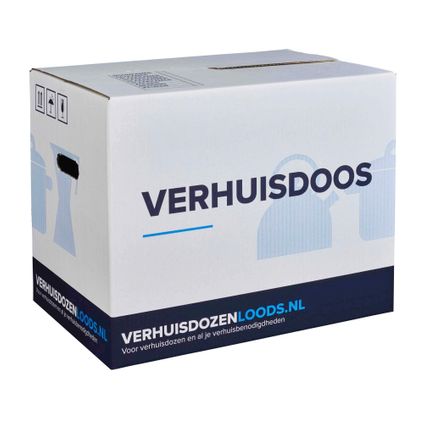 Cartons de déménagement Verhuisservice+ – lot de 25 - 52 litres - fermeture automatique
