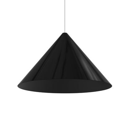 PINOCCHIO Hanglamp, 1X E27, metaal, zwart glanzend, D.50cm