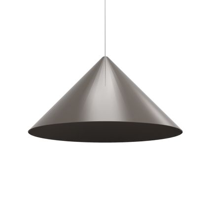 PINOCCHIO Hanglamp, 1X E27, metaal, grijs taupe, D.50cm