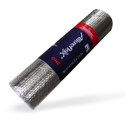 Alkreflex radiatorfolie 100% pure aluminium dubbelzijdig reflecterend 3,5mm dik 60cm x 5m