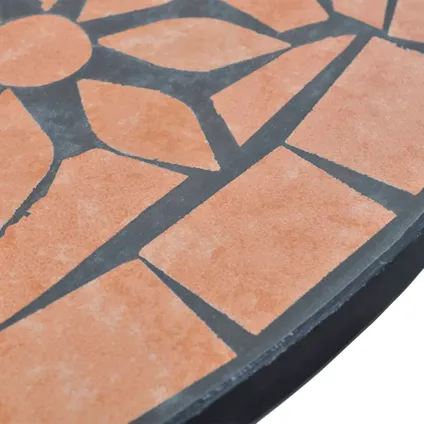 vidaXL 3-delige Bistroset keramische tegel terracotta 5