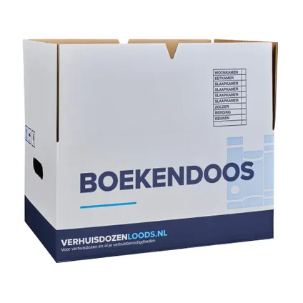 Cartons à livres Verhuisservice+ - lot de 40 - 37 litres - fermeture automatique - extra robuste 6
