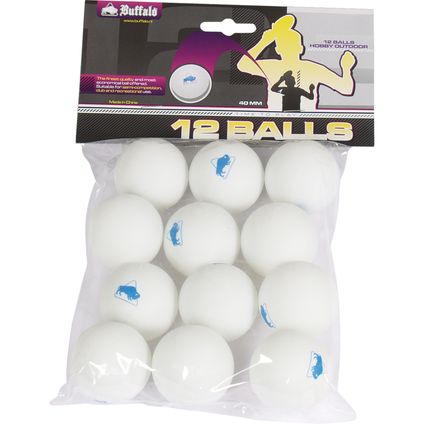 Balles de tennis de table Buffalo Hobby Outdoor 12pcs.