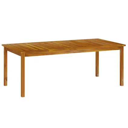 vidaXL Table de jardin 200x100x74 cm Bois d'acacia solide 3