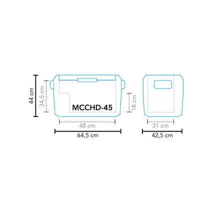 Mestic glacière portable à compression MCCHD-45 AC/DC 10