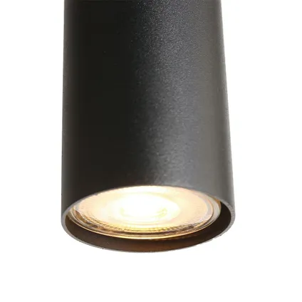 Steinhauer hanglamp reflexion L 140cm B 25cm 9 lichts 3796 zwart 8