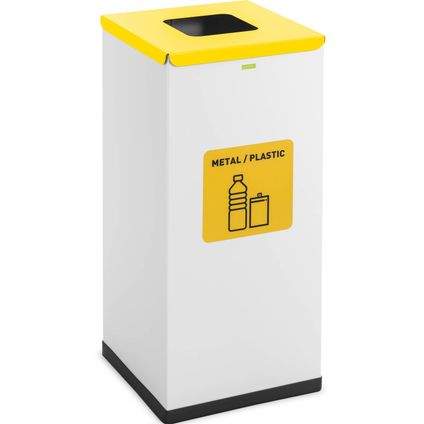 ulsonix Poubelle de recyclage- 60 L - blanc - labellisée emballages recyclables ULX-GB5 N