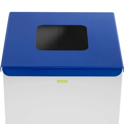 ulsonix Poubelle de recyclage- 60 L - blanc - labellisée papier ULX-GB4 N 2