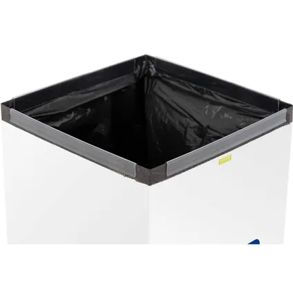 ulsonix Poubelle de recyclage- 60 L - blanc - labellisée papier ULX-GB4 N 3