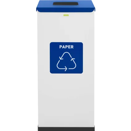 ulsonix Poubelle de recyclage- 60 L - blanc - labellisée papier ULX-GB4 N 5