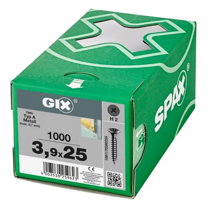 SPAX gipsplaatschroef GIX-A volle draad - gefosfateerd staal Ø3,9x25mm 1000 st 2