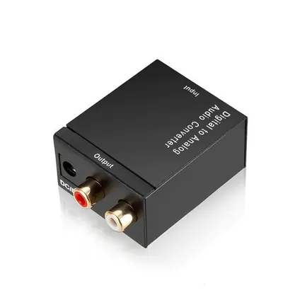 Convertisseur audio numérique Toslink(SP/DIF)/coaxial vers RCA (Tulip) - USB - noir 2