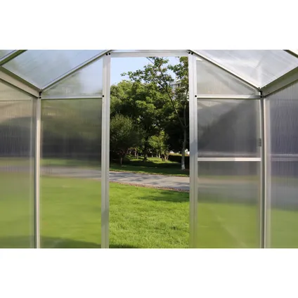 Uniprodo Serre de jardin - 242 x 178 x 195 cm - polycarbonate + aluminium UNI_GREEN HOUSE_01 4