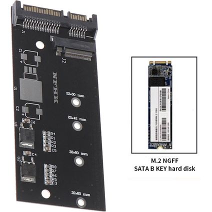 Orico SSD Naar Sata Adapter 6Gbps - TH01 B+M Key M.2 NGFF - SATA adapter