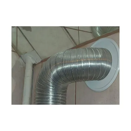 Spiroflex Metalen ventilatiekanalen muurplaat spie wit 180mm diameter 2