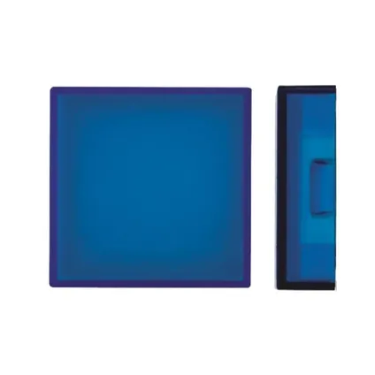Drukknoplens Vierkant - Geschikt voor Ms700 Blauw - 2 stuks 2