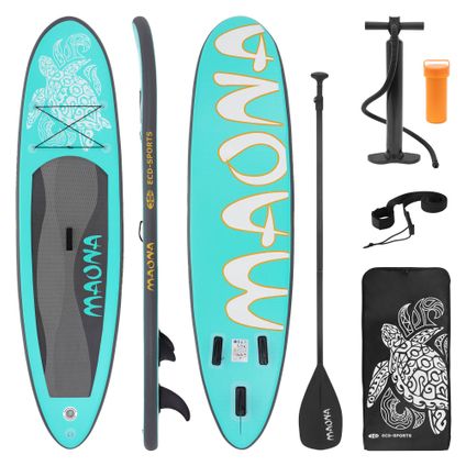 Stand up paddle gonflable SUP surfing Maona planche surf board turquoise 308 cm