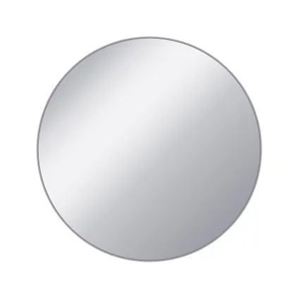 WOMO-DESIGN bijzettafel zilver, Ø 43x45 cm, metaal en glas 2