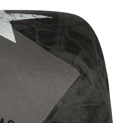 Tabouret pouf ottomane tabouret toile noir/gris Salt Lake City 42cm WOMO-DESIGN® 3