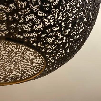 Freelight hanglamp Oronero Ø 40cm zwart-goud 2