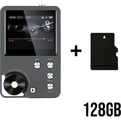 Lecteur MP3 Hifi Dac professionnel 128GB (max. 128GB) - Shmci - C2s - Noir 2