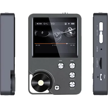 Lecteur MP3 Hifi Dac professionnel 64GB (max. 128GB) - Shmci - C2s - Noir 2