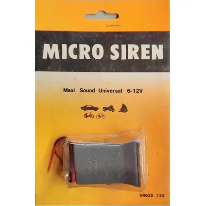 Micro Sirene 6-12v - Grijs 2
