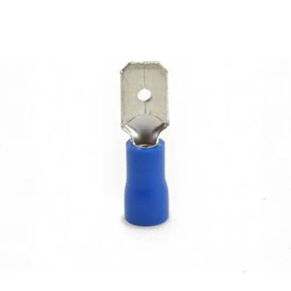 Fiches plates coulissantes/Cosse de câble mâle 4,8x0,8mm - Ohmeron - Bleu - 25 pièces