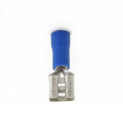 Fiches plates coulissantes/Cosse de câble femelle 4,8x0,8mm - Ohmeron - Bleu - 25 pièces