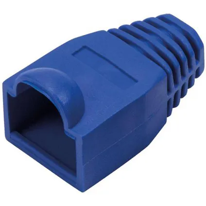 Douille de fiche réseau pour fiche RJ45 - câble jusqu'à 6 mm - 10 pièces / bleu