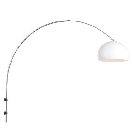 Steinhauer wandlamp Sparkled light 8200st staal kap kunststof wit