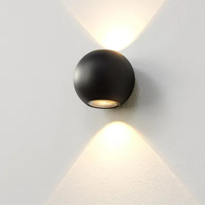 Artdelight wandlamp Denver Ø 10cm zwart 2
