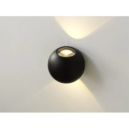 Artdelight wandlamp Denver Ø 10cm zwart 3